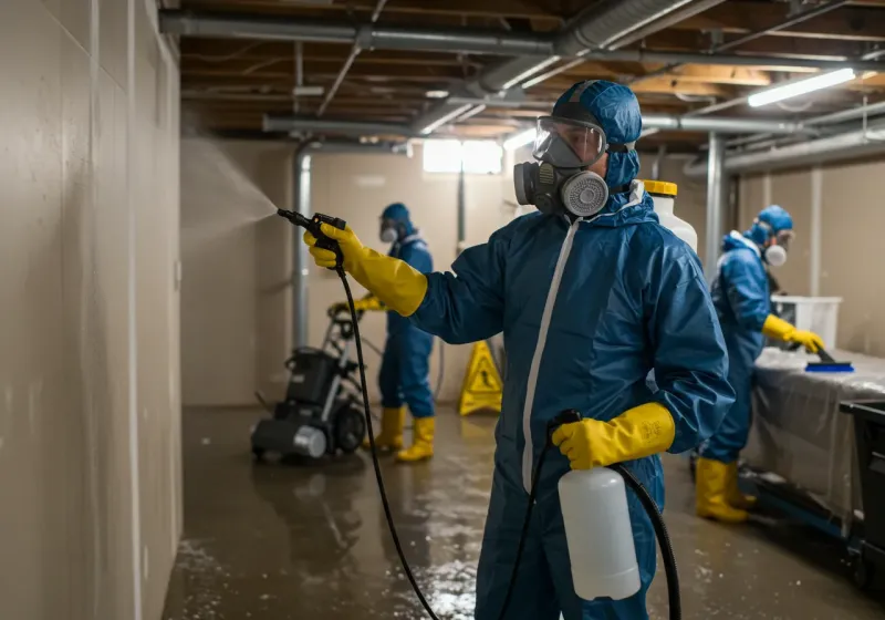 Basement Sanitization and Antimicrobial Treatment process in Shoal Creek, AL